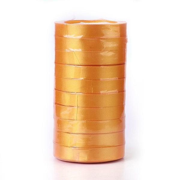 

PandaHall Single Face Satin Ribbon, Polyester Ribbon, Light Orange, Size: about 5/8 inch(16mm) wide, 25 yards/roll(22.86m/roll)...