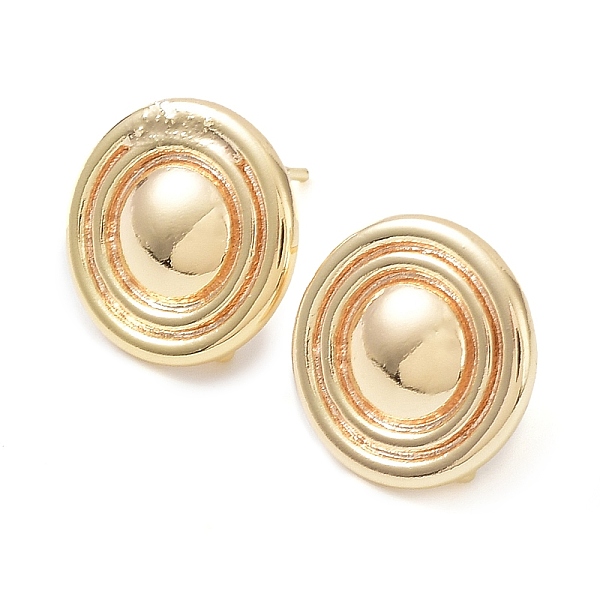 

PandaHall Brass Stud Earring Finding, with Vertical Loop, Flat Round, Real 18K Gold Plated, 13.5mm, Hole: 1.2mm, Pin: 0.7mm Brass Flat Round