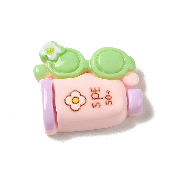 

PandaHall Summer Beach Theme Opaque Resin Decoden Cabochons, Glasses, 23x25x8mm Resin Glasses