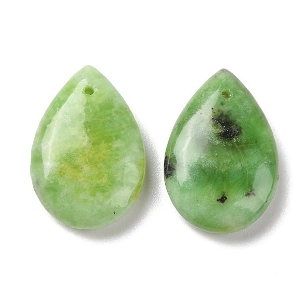 

PandaHall Natural Serpentine Pendants, Teardrop, 24.5x17x6mm, Hole: 0.5mm Serpentine Teardrop