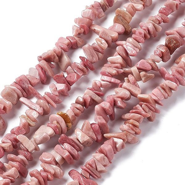 

PandaHall Natural Rhodonite Chip Beads Strands, 5~19.5x3~8.5x1.5~7.5mm, Hole: 1mm, about 221~293pcs/strand, 31.10~32.68 inch(79~83cm)...