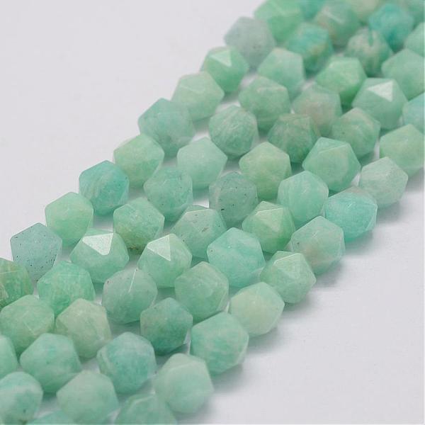 

PandaHall Natural Amazonite Bead Strands, Star Cut Round Beads, Faceted, 11.5~12x10x10mm, Hole: 1mm, about 35pcs/strand, 15.1 inch(38.5cm)...