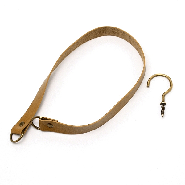 

PandaHall Leather Curtain Tiebacks Clips, Window Curtain Holdbacks for Home Office Decorative Rope Tie Backs, Dark Goldenrod, 527x20x6.5mm...