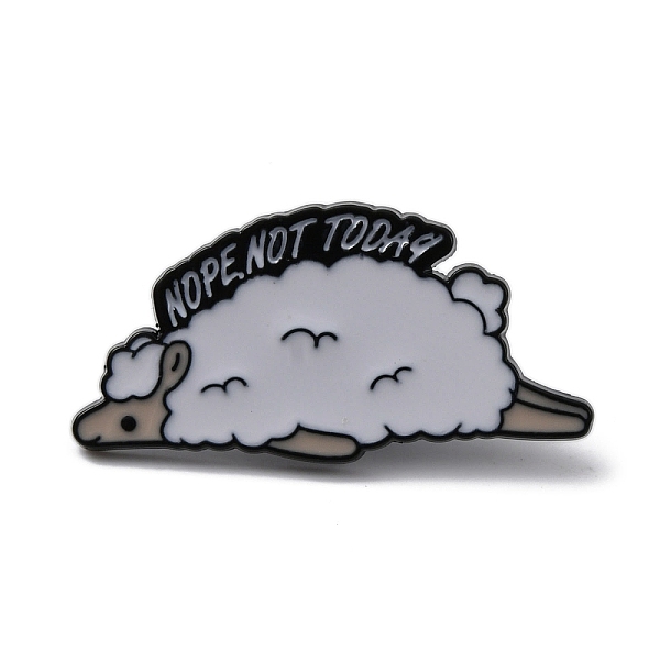 

PandaHall Alloy Enamel Pins, Animal Brooch, for Backpack, Clothes, Sheep, 15x30x1.5mm Alloy+Enamel Sheep