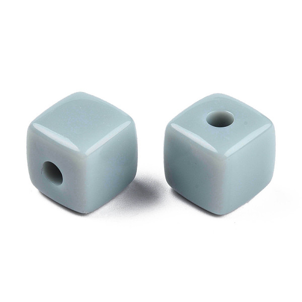 

PandaHall Opaque Acrylic Beads, Cube, Aqua, 12.5x12.5x12.5mm, Hole: 3.5mm, about 263pcs/500g Acrylic Cube Cyan