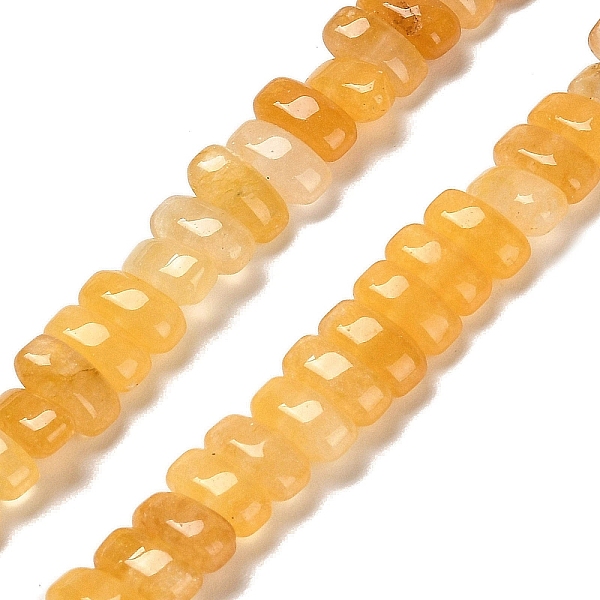 

PandaHall Natural Topaz Jade Beads Strands, Rectangle, 9x4x4.5mm, Hole: 1mm, about 93pcs/strand, 15.28 inch(38.8cm) Topaz Jade Rectangle