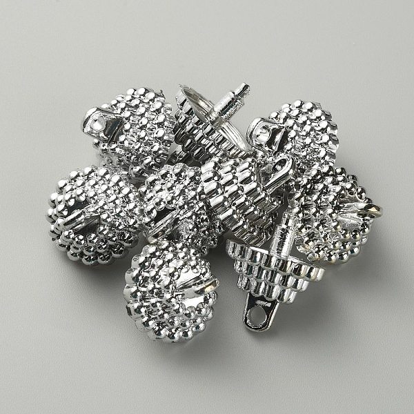 

PandaHall Plastic Cup Peg Bails Pendants, for Christmas Ball Ornaments, Silver, 20x16mm, Hole: 2.8mm Plastic Silver