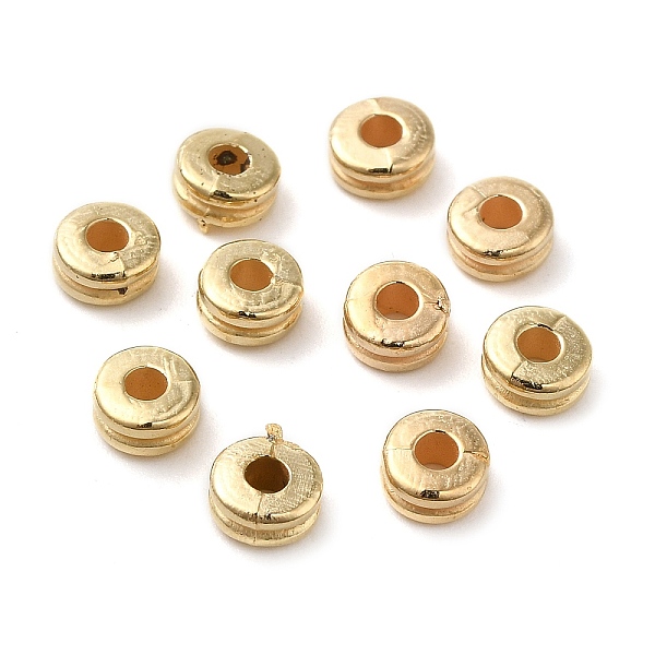 

PandaHall CCB Plastic Beads, Flat Round, Golden, 5x2.5mm, Hole: 1.8mm Plastic Flat Round