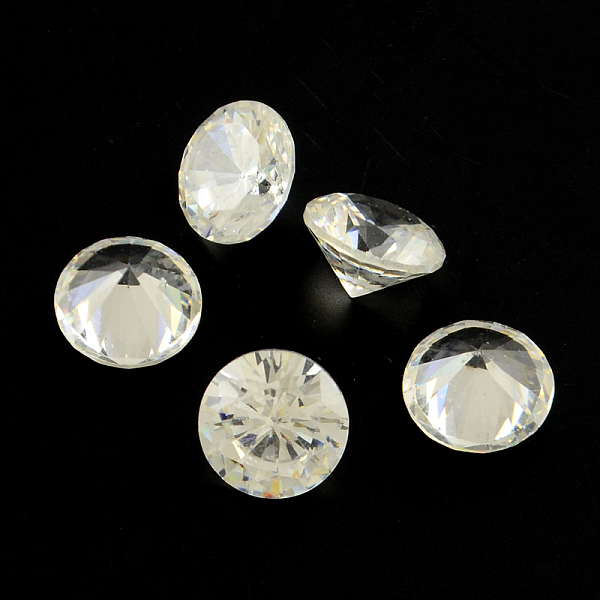 

PandaHall Diamond Shaped Cubic Zirconia Pointed Back Cabochons, Faceted, Clear, 16mm Cubic Zirconia Diamond Clear