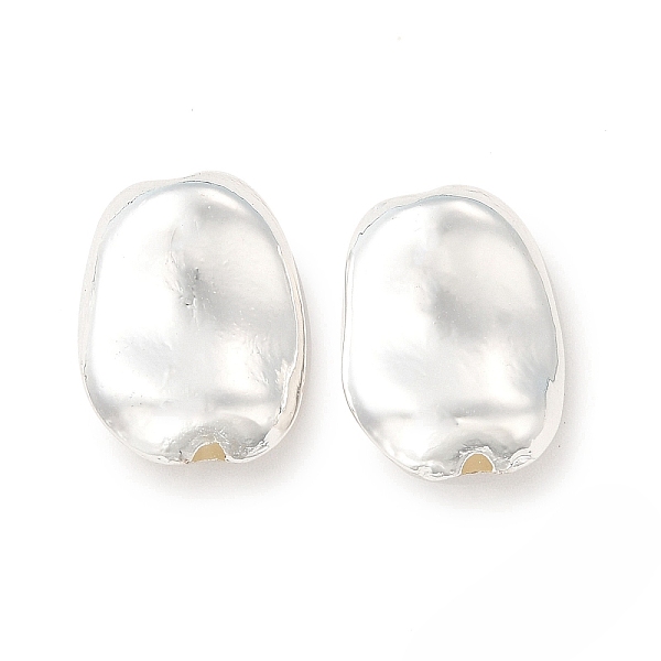

PandaHall Long-Lasting Plated Alloy Beads, Cadmium Free & Nickel Free & Lead Free, Oval, Silver, 15.5x11x5mm, Hole: 1.2~1.4mm Alloy Oval