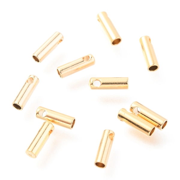 

PandaHall 201 Stainless Steel Cord Ends, End Caps, 7x2mm, Hole: 1mm, Inner Diameter: 1.5mm 201 Stainless Steel