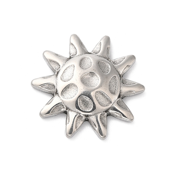 

PandaHall Titanium Steel Cabochons, Sun, Stainless Steel Color, 16x15.5x2.5mm Titanium Steel Sun