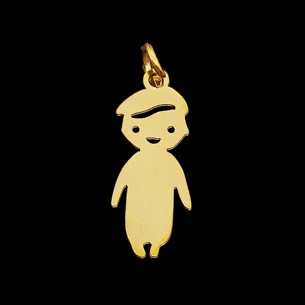 

PandaHall 201 Stainless Steel Pendants, with Jump Ring, Laser Cut, Boy, Golden, 20x8x1.5mm, Jump Ring: 4.8x0.7mm, 2.4mm inner diameter 201...
