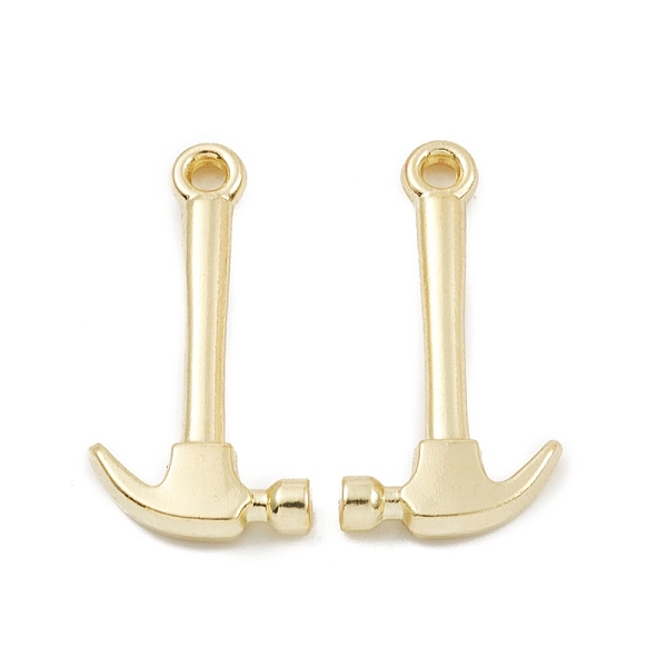 

PandaHall Alloy Pendants, Long-Lasting Plated, Lead Free & Cadmium Free, Hammer, Light Gold, 25x12.5x3mm, Hole: 1.8mm Alloy Tool