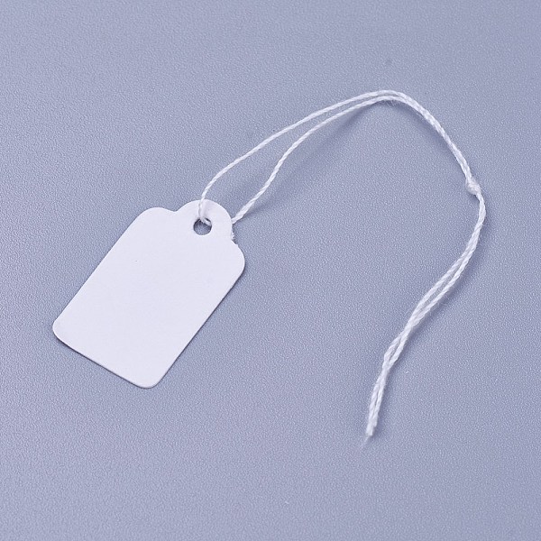 White Rectangle Jewelry Price Tags
