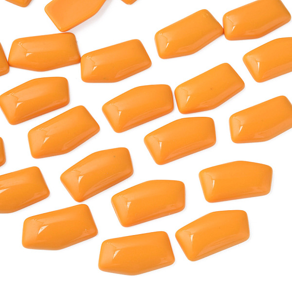 

PandaHall Opaque Acrylic Cabochons, Nuggets, Orange, 27x14.5x5mm, about 300pcs/500g Acrylic Nuggets Orange