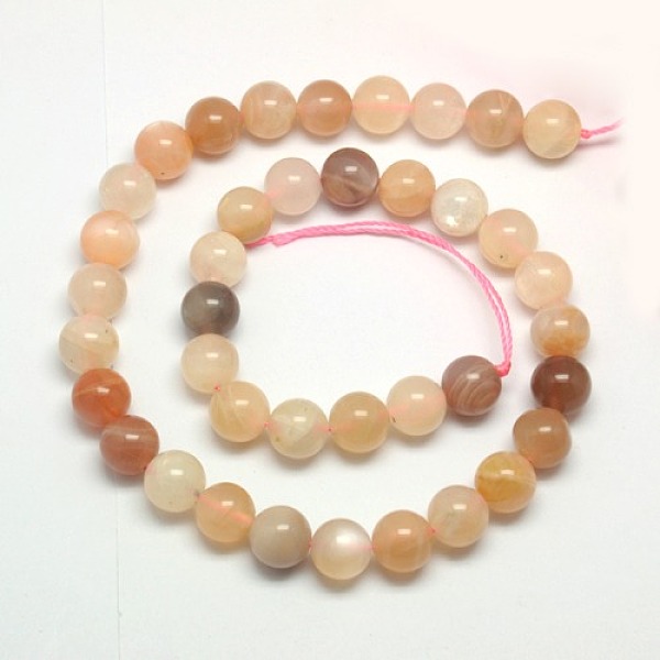 Chapelets De Perles De Sunstone Naturelle Naturelles