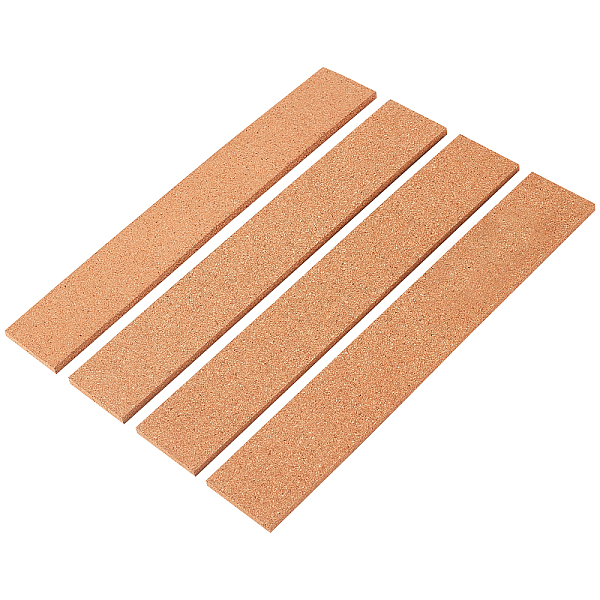PandaHall BENECREAT Cork Self-adhesive Tape, DIY Accessories, Rectangle, Camel, 31.5x5.15x0.6cm, 8pcs/set Wood Brown