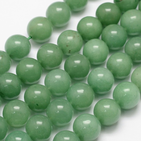 Klasse A Natürliche Grüne Aventurin Runde Perle Stränge