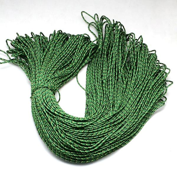 

PandaHall Polyester & Spandex Cord Ropes, 1 Inner Core, Green, 2mm, about 109.36 yards(100m)/bundle Polyester Green