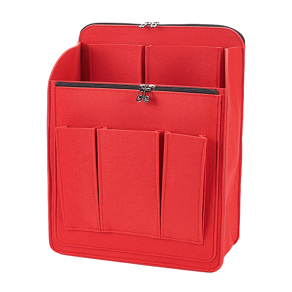 

PandaHall WADORN Felt Backpack Organizer Insert, Small Bag Divider for Rucksack Purse Felt Bag Organizer for Travel Rucksack Shoulder..., Red