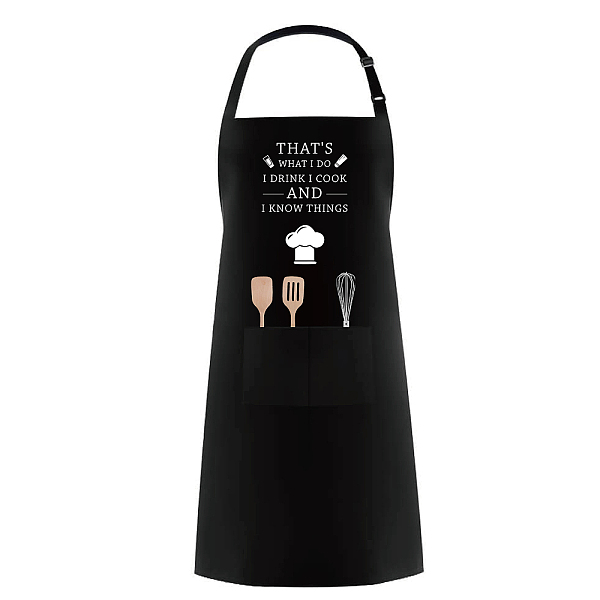 

PandaHall Polyester Apron, Daily Supplies, Rectangle, Hat Pattern, 770x590mm Polyester