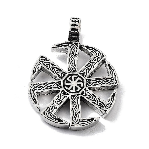 

PandaHall Tibetan Style Alloy Pendants, Flat Round Charms, Antique Silver, 39x29.5x3.5mm, Hole: 7x5.5mm Alloy Flat Round