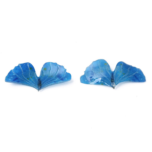 

PandaHall Plastic Pendants, Leaf, Cornflower Blue, 16x30.5x3.5mm, Hole: 0.9mm Plastic Leaf