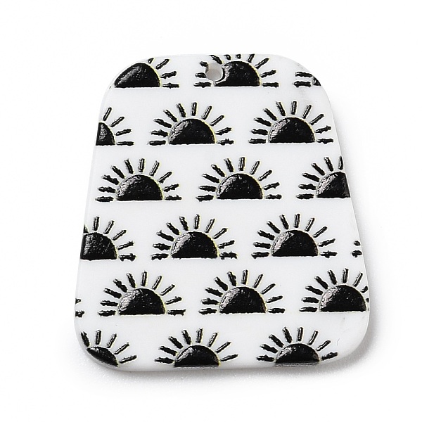 

PandaHall Opaque Acrylic Pendants, for DIY Earring Accessories, Trapezoid with Sun, Black, 27.5x25.5x2mm, Hole: 1.4mm Acrylic Trapezoid...
