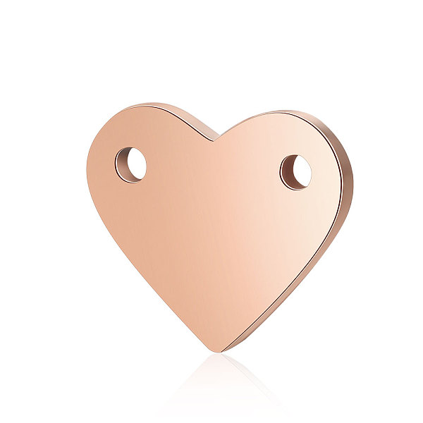 

PandaHall 201 Stainless Steel Stamping Blank Tag Pendants, Manual Polishing, Heart, Rose Gold, 10.5x12x1mm, Hole: 1.2mm 201 Stainless Steel...