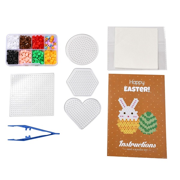 

PandaHall 11 Colors Fuse Beads Kit, with Mixed Shape ABC Plastic Pegboards, Ironing Paper and Plastic Tweezers, Christmas Theme, Mixed Color..., Multicolor