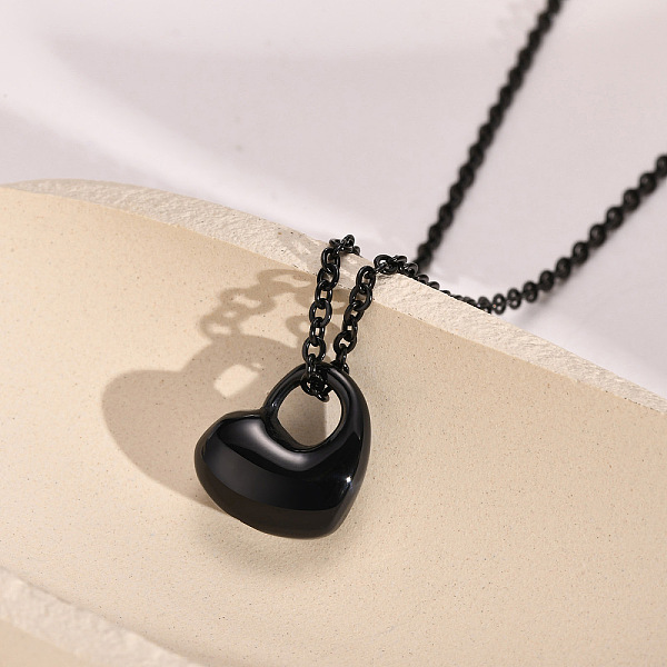 

PandaHall Openable 316L Surgical Stainless Steel Memorial Urn Ashes Pendants, Heart, Electrophoresis Black, 15.2x13mm 316L Surgical...