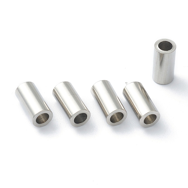 

PandaHall 304 Stainless Steel Spacer Beads, Tube, Stainless Steel Color, 10x5mm, Hole: 3mm 304 Stainless Steel Tube