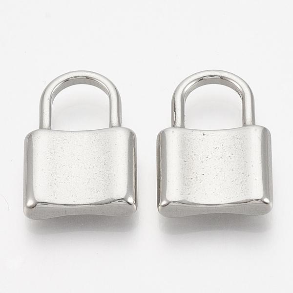 

PandaHall 304 Stainless Steel Pendants, Padlock, Stainless Steel Color, 22x15x4mm, Hole: 8x8mm 304 Stainless Steel Lock
