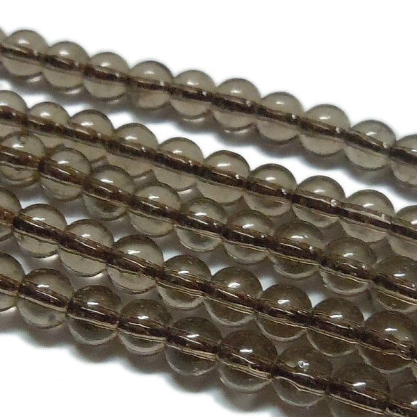 

PandaHall Synthetic Smoky Quartz Beads Strands, Round, 6mm, Hole: 0.8mm, about 67pcs/strand, 15.5 inch Smoky Quartz Round Gray