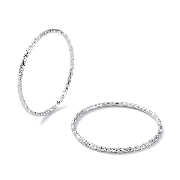 

PandaHall 304 Stainless Steel Textured Finger Rings, Stainless Steel Color, US Size 7 1/4(17.5mm) 304 Stainless Steel Ring