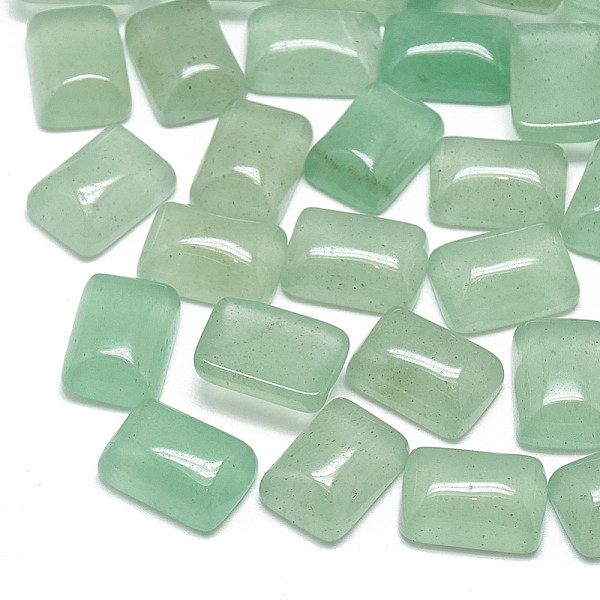 

PandaHall Natural Green Aventurine Cabochons, Rectangle, 14x10x5.5mm Green Aventurine Rectangle