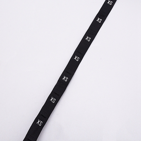 

PandaHall Clothing Size Labels, Garment Accessories, Size XS Tags, Black, 12mm, 15m/Roll, about 500pcs/Roll Cloth Black