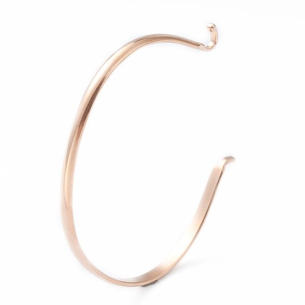 

PandaHall 304 Stainless Steel Cuff Bangle Making, Interchangeable Cuff Bangle, Rose Gold, 1/8 inch(0.35cm), Inner Diameter: 2-1/8 inch...