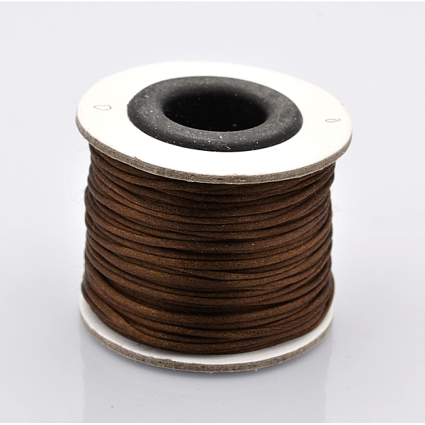 

PandaHall Macrame Rattail Chinese Knot Making Cords Round Nylon Braided String Threads, Satin Cord, Coconut Brown, 1mm, about 32.8 yards...
