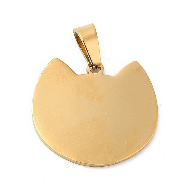 

PandaHall Ion Plating(IP) 304 Stainless Steel Pendants, Stamping Blank Tag, Cat Head Charm, Golden, 21x24x1.5mm, Hole: 7x4mm 304 Stainless...