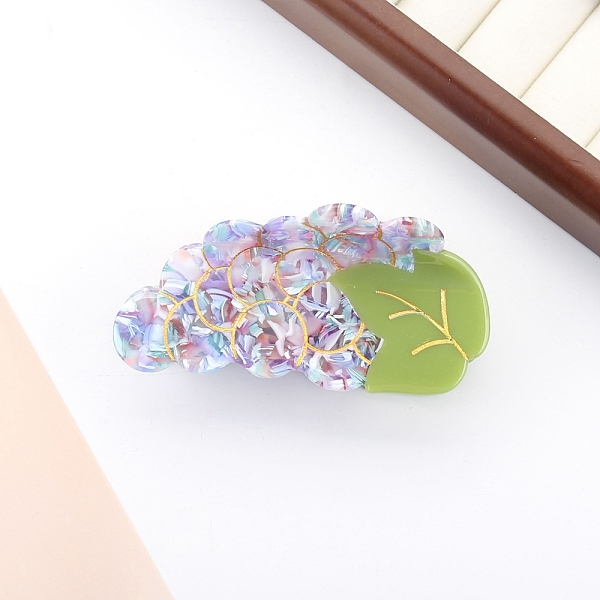 

PandaHall Cute Grape Cellulose Acetate Large Claw Hair Clips, Hair Accessories for Girls Women, Lilac, 46x93x53mm Cellulose Acetate Grape..., Purple