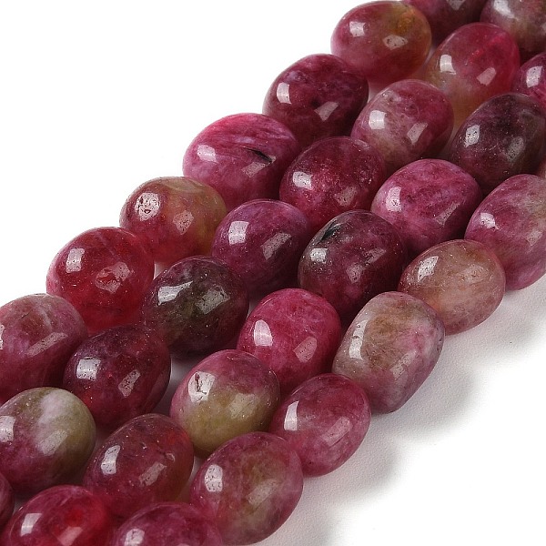 

PandaHall Natural Malaysia Jade Beads Strands, Faceted, Oval, Dyed and Heated, Medium Violet Red, 10.5~13x8.5~10x7~10mm, Hole: 1.2mm, about...