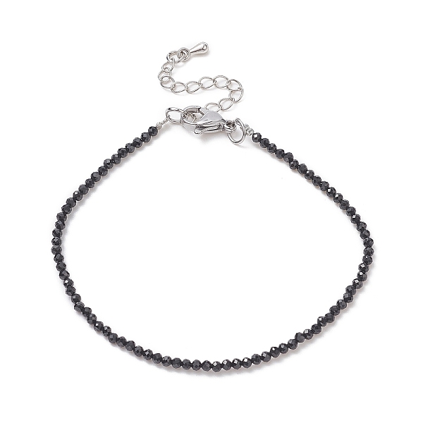 

PandaHall Natural Black Spinel Beaded Bracelets, 7-1/4 inch(18.5cm) Spinel