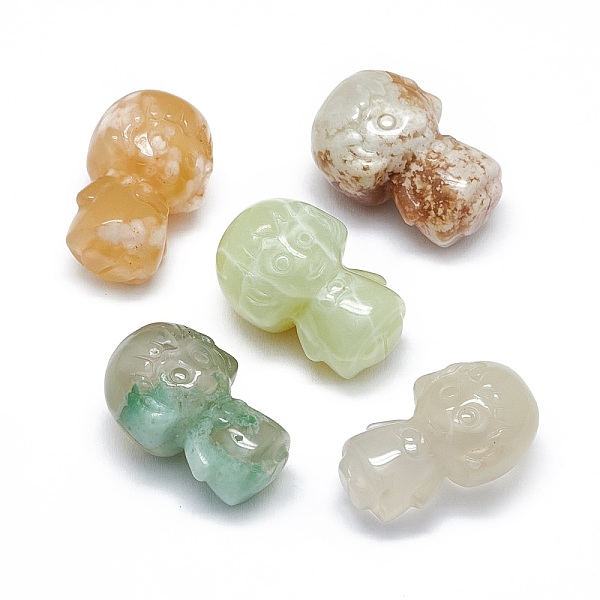 

PandaHall Natural Cherry Blossom Agate Sculpture Display Decorations, for Home Office Desk, Girl, 14.5~16.5x15.5~18x25~26mm Cherry Blossom...
