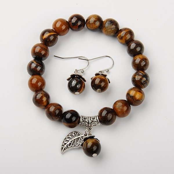 Natural Tiger Eye Jewelry Sets