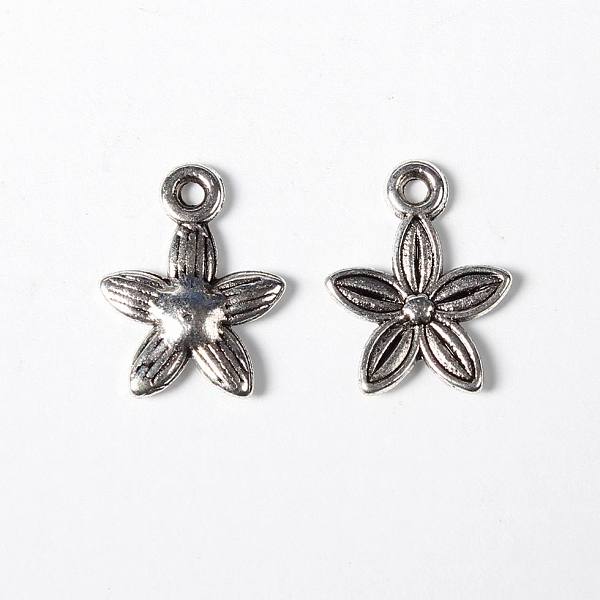 

PandaHall Tibetan Style Alloy Pendants, Lead Free and Cadmium Free, Antique Silver, 13.5x10.5x3mm, Hole: 1.5mm Alloy Flower