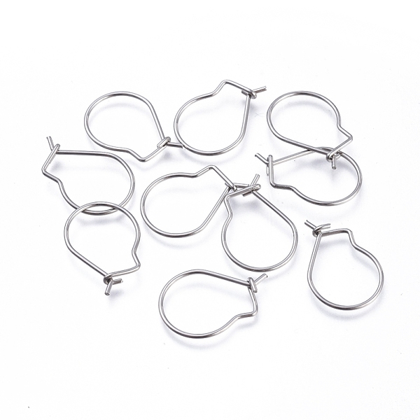 

PandaHall 304 Stainless Steel Earring Findings, Kidney Ear Wire, Stainless Steel Color, 21 Gauge, 19x13x0.7mm, Pin: 0.7mm 304 Stainless...