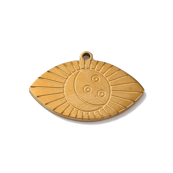 

PandaHall Bohemian Style 304 Stainless Steel Pendant, Eye, Golden, 14x21x1mm, Hole: 1.2mm 304 Stainless Steel Eye