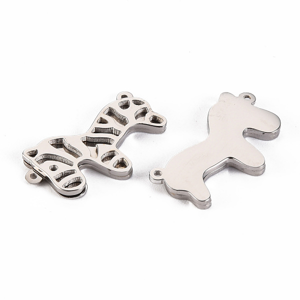 

PandaHall 304 Stainless Steel Links Connectors, Laser Cut, Zebra, Stainless Steel Color, 21x12x2mm, Hole: 1mm 304 Stainless Steel Other...